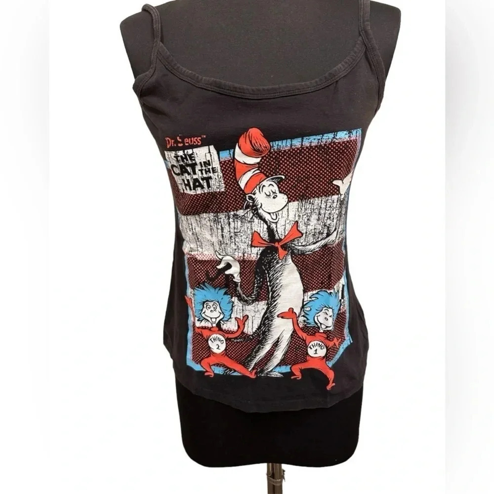 Dr. Seuss The Cat in the Hat Thing 1 Thing 2 Tank Top Size Medium